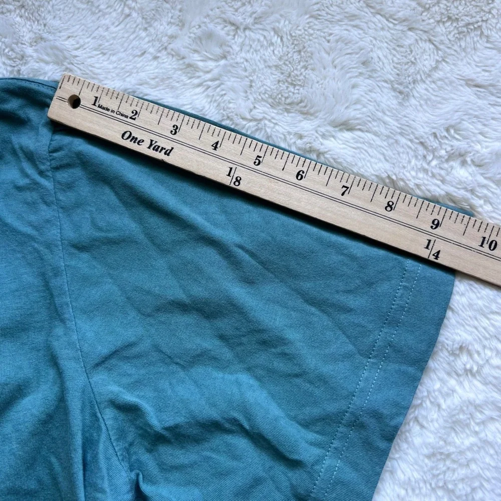 Nike The Nike Tee Loose Fit Teal Green Script Just Do It Cotton T-Shirt Womens M